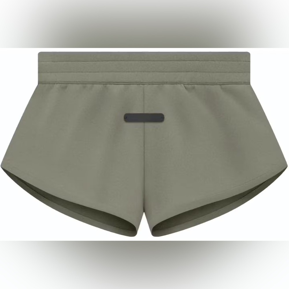 NWT Essentials x Adidas Fear of God Olive shorts fleece